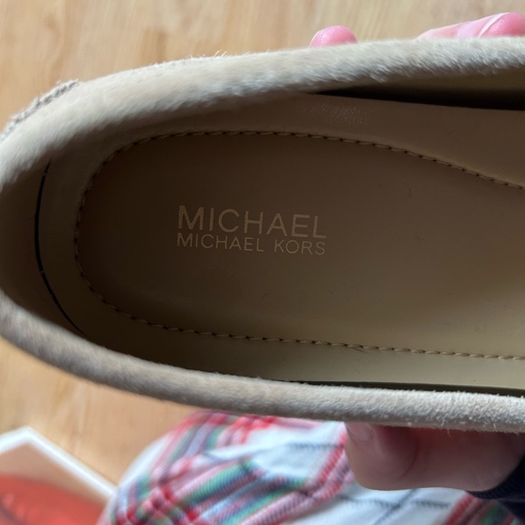 MICHAEL Michael Kors Beige Suede Loafers - Picture 4 of 4